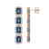 12.02 CTW London Topaz & Diamond Halo Earrings 10K Rose - 2
