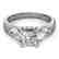 1.6 CTW Certified VS/SI Princess Cut Diamond 3 Stone
