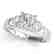 1.6 CTW Certified VS/SI Princess Cut Diamond 3 Stone - 2