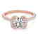 1.33 CTW Certified VS/SI Diamond Solitaire Halo Ring