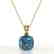 6 Cushion Cut London Blue Topaz Designer Solitaire - 2