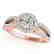 0.9 CTW Certified VS/SI Diamond Solitaire Halo Ring 14K