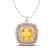 1.77 CTW Citrine & Micro Pave VS/SI Diamond Halo