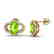 3.50 CTW Peridot & Micro Pave VS/SI Diamond Earrings - 2