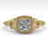 0.50 CTW Certified VS/SI Cushion Diamond Ring Art Deco