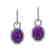 6 CTW Amethyst & Micro Pave Solitaire Halo VS/SI