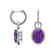 6 CTW Amethyst & Micro Pave Solitaire Halo VS/SI - 2
