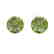 4 CTW Green Tourmaline Designer Solitaire Stud Earrings