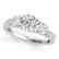 1.75 CTW Certified VS/SI Diamond 3 Stone Ring 14K White