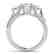 1.75 CTW Certified VS/SI Diamond 3 Stone Ring 14K White - 2