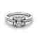 0.81 CTW Certified VS/SI Diamond 2 Stone 2 Stone Ring