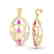 7 CTW Sapphire Pink & Micro Pave VS/SI Diamond Heart - 2