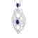 3.50 CTW Sapphire & Micro VS/SI Diamond Heart Necklace - 2