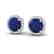 4 CTW Sapphire & Halo VS/SI Diamond Micro Pave Earrings