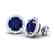 4 CTW Sapphire & Halo VS/SI Diamond Micro Pave Earrings - 2