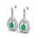 2.25 CTW Emerald & Micro Pave VS/SI Diamond Earrings