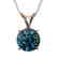 1.28 CTW Certified Intense Blue SI Diamond Solitaire