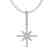 0.38 CTW Micro Pave Blue & White VS/SI Diamond Necklace