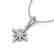 0.38 CTW Micro Pave Blue & White VS/SI Diamond Necklace - 2
