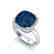 6 CTW Sapphire And Micro Pave Halo VS/SI Diamond Ring - 2