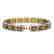 26.38 CTW Tourmaline & Diamond Halo Bracelet 10K Rose - 2