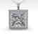 1 CTW VS/SI Princess Diamond Solitaire Necklace 14K - 2