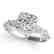 1.36 CTW Certified VS/SI Diamond Solitaire Halo Ring
