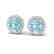 4 CTW Sky Blue Topaz & Halo VS/SI Diamond Micro