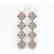5.31 CTW Princess Cut Diamond Designer Earrings 18K
