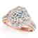 2.16 CTW Certified VS/SI Diamond Solitaire Halo Ring