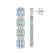 11.13 CTW Sky Topaz & Diamond Halo Earrings 10K White - 2