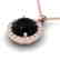2 CTW Halo VS/SI Diamond Micro Pave Necklace 14K Rose