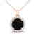 2 CTW Halo VS/SI Diamond Micro Pave Necklace 14K Rose - 2