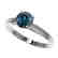 1.05 CTW Certified Intense Blue SI Diamond Solitaire