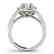 1.3 CTW Certified VS/SI Diamond Solitaire Halo Ring 14K - 2
