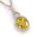 3 CTW Citrine & Micro Pave Solitaire Halo VS/SI Diamond