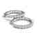 3.5 CTW Diamond VS/SI Certified 22 Mm Hoop Earrings 14K