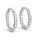3.5 CTW Diamond VS/SI Certified 22 Mm Hoop Earrings 14K - 2