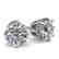 1.0 CTW VS/SI Diamond Stud Solitaire Earrings 14K White