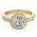 1.4 CTW Certified VS/SI Diamond Solitaire Halo Ring 14K