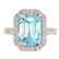 6.03 CTW Sky Blue Topaz & Micro Pave VS/SI Diamond Halo