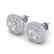 1.45 CTW I-SI Diamond Solitaire Art Deco Halo Stud - 2