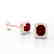 2.50 CTW Garnet & Micro Pave VS/SI Diamond Halo - 2