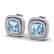 4.05 CTW Sky Blue Topaz & Micro VS/SI Diamond Halo