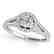 0.8 CTW Certified VS/SI Diamond Solitaire Halo Ring 14K