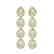 6.2 CTW Opal & Diamond Halo Earrings 10K Yellow Gold