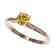 0.55 CTW Certified Intense Yellow SI Diamond Solitaire