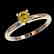 0.55 CTW Certified Intense Yellow SI Diamond Solitaire - 2