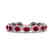 30 CTW Ruby & Micro Pave VS/SI Diamond Bracelet 10K