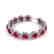 30 CTW Ruby & Micro Pave VS/SI Diamond Bracelet 10K - 2